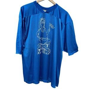 Vintage 1980s The Blue Aardvarks Lucy 53 Don Alleson nylon football jersey XL